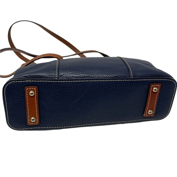 Dooney & Bourke Pebble Grain Leather Midnight Blue Lexington Purse - Picture 7 of 14